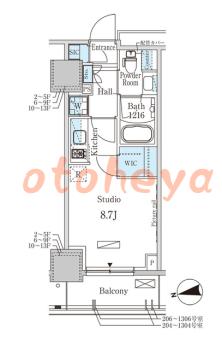防音室のある楽器可 賃貸物件 1 R 10.5万円の図面１