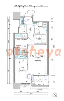 防音室のある楽器可 賃貸物件 1 LDK 29.5万円の図面１