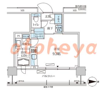 防音室のある楽器可 賃貸物件 1 R 12万円の図面１
