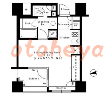 防音室のある楽器可 賃貸物件 1 R 11.9万円の図面１