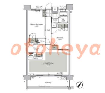 防音室のある楽器可 賃貸物件 2 LDK 22.9万円の図面１
