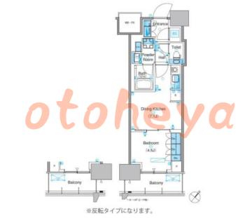 防音室のある楽器可 賃貸物件 1 DK 16.3万円の図面１
