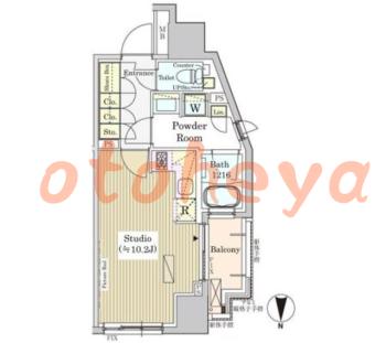 防音室のある楽器可 賃貸物件 1 R 14.5万円の図面１