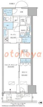 防音室のある楽器可 賃貸物件 2 LDK 25.6万円の図面１