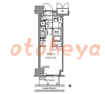 防音室のある楽器可 賃貸物件 1 R 10.4万円の図面１