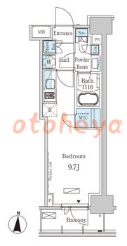 防音室のある楽器可 賃貸物件 1 R 10.9万円の図面１