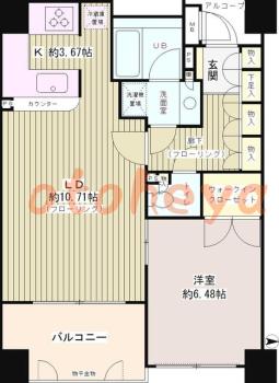 防音室のある楽器可 賃貸物件 1 SLDK 13.3万円の図面１