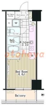 防音室のある楽器可 賃貸物件 1 R 12.3万円の図面１