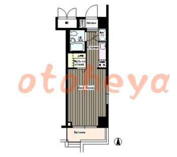 防音室のある楽器可 賃貸物件 1 R 5.1万円の図面１