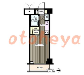 防音室のある楽器可 賃貸物件 1 R 5.5万円の図面１