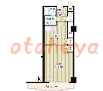 tokyo4物件 1 DK 11.7万円の図面１