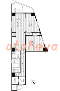 防音室のある楽器可 賃貸物件 2 LDK 28.5万円の図面１