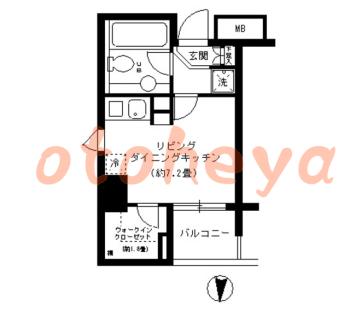 防音室のある楽器可 賃貸物件 1 R 9.2万円の図面１