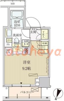 防音室のある楽器可 賃貸物件 1 R 15.2万円の図面１