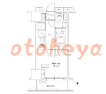防音室のある楽器可 賃貸物件 1 R 10.1万円の図面１
