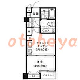 楽器可の賃貸物件 1 DK 11.9万円の図面１