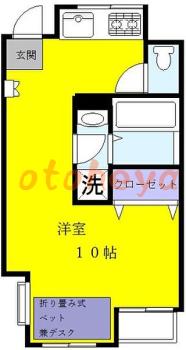 防音室のある楽器可 賃貸物件 1 R 12万円の図面１