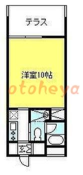 tokyo23物件 1K 7.4万円の図面１