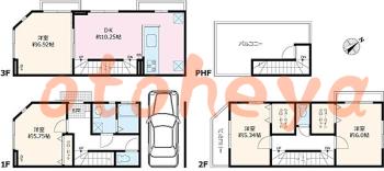tokyo23物件 4 DK 35万円の図面１