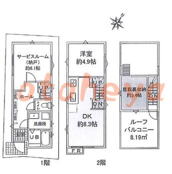 tokyo23物件 1SDK 21万円の図面１