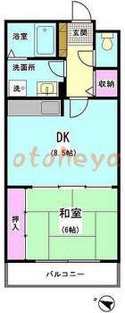 tokyo23物件 1DK 8.5万円の図面１