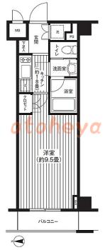 tokyo23物件 1K 11.2万円の図面１
