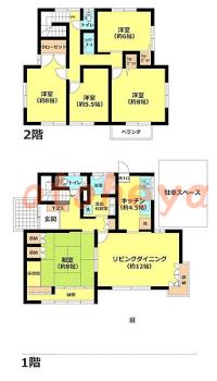 防音室のある楽器可 賃貸物件 5 LDK 24万円の図面１