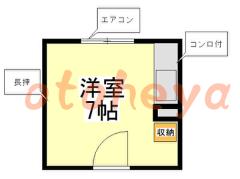 楽器可の賃貸物件 1R 4.4万円の写真２