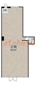 グランドピアノ可の賃貸物件   55万円の図面１