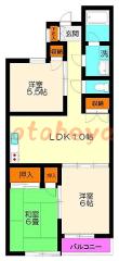 防音室のある楽器可 賃貸物件 3LDK 13万円の写真２