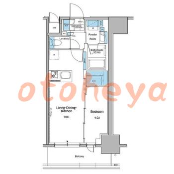 グランドピアノ可の賃貸物件 1 LDK 16.5万円の図面１