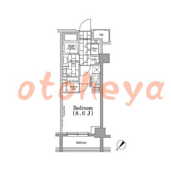 楽器可の賃貸物件 1 R 12万円の図面１