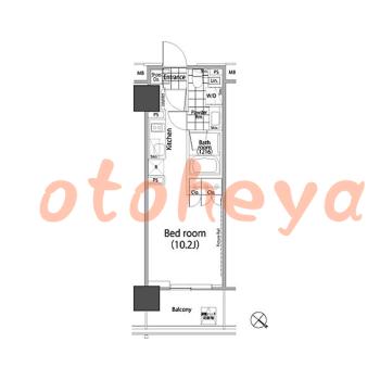 防音室のある楽器可 賃貸物件 1 R 15.8万円の図面１