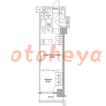 物件 1 LDK 21.6万円の図面１
