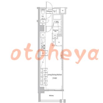 防音室のある楽器可 賃貸物件 1 R 20万円の図面１