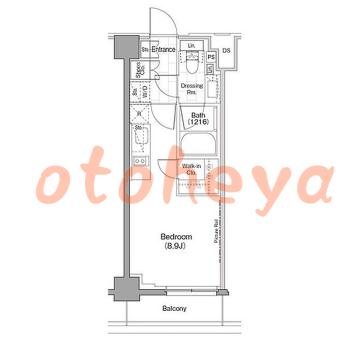 楽器可の賃貸物件 1 R 13.9万円の図面１