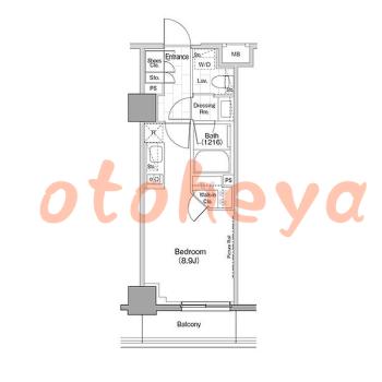 グランドピアノ可の賃貸物件 1 R 11.3万円の図面１