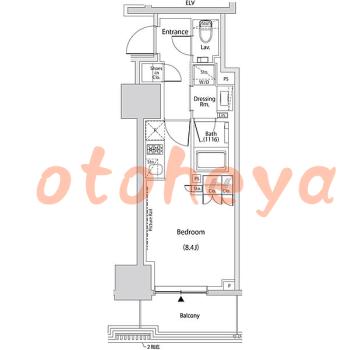 防音室のある楽器可 賃貸物件 1 R 13.8万円の図面１