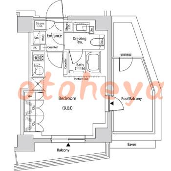 防音室のある楽器可 賃貸物件 1 R 14.5万円の図面１