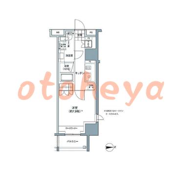 グランドピアノ可の賃貸物件 1 K 14.1万円の図面1