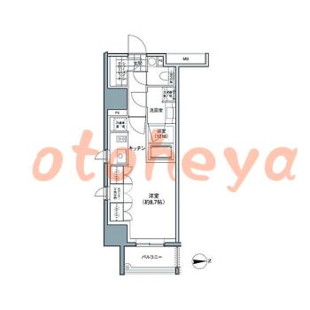 楽器可の賃貸物件 1 R 13.7万円の図面１
