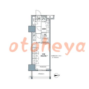 楽器可の賃貸物件 1 R 13.5万円の図面１