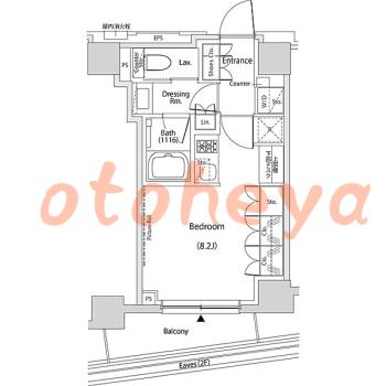 防音室のある楽器可 賃貸物件 1 R 13.5万円の図面１