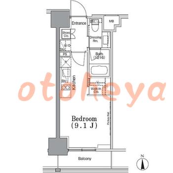 防音室のある楽器可 賃貸物件 1 R 13.7万円の図面１