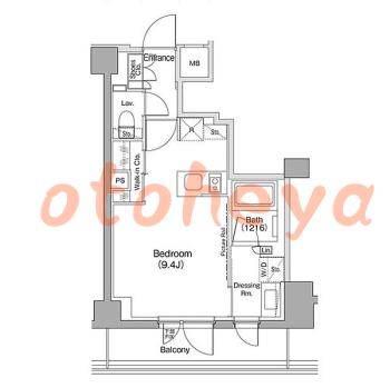 防音室のある楽器可 賃貸物件 1 R 12.5万円の図面１