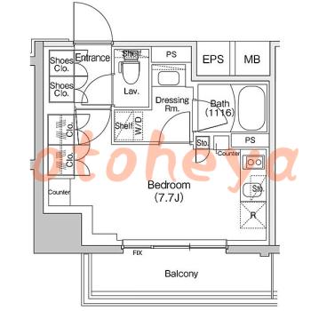 saitama物件 1 R 9.6万円の図面１
