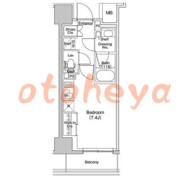 saitama物件 1 R 9.1万円の図面１