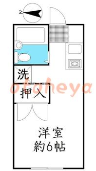 防音室のある楽器可 賃貸物件 1 R 6.5万円の図面１