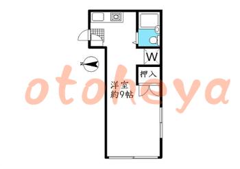 防音室のある楽器可 賃貸物件 1 R 6.6万円の図面１