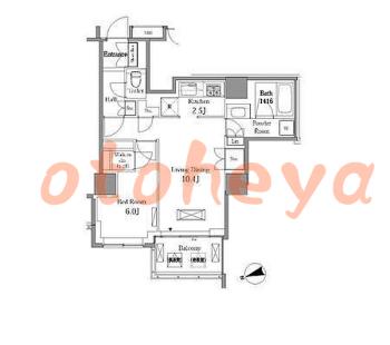 グランドピアノ可の賃貸物件 1 LDK 24.5万円の図面１